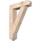 Ekena Millwork Traditional Arts and Crafts Smooth Bracket w/ Offset Brace, Douglas Fir, 7 1/2"W x 30"D x 42"H BKT0806X30X42TRA03SDF - alternate 1